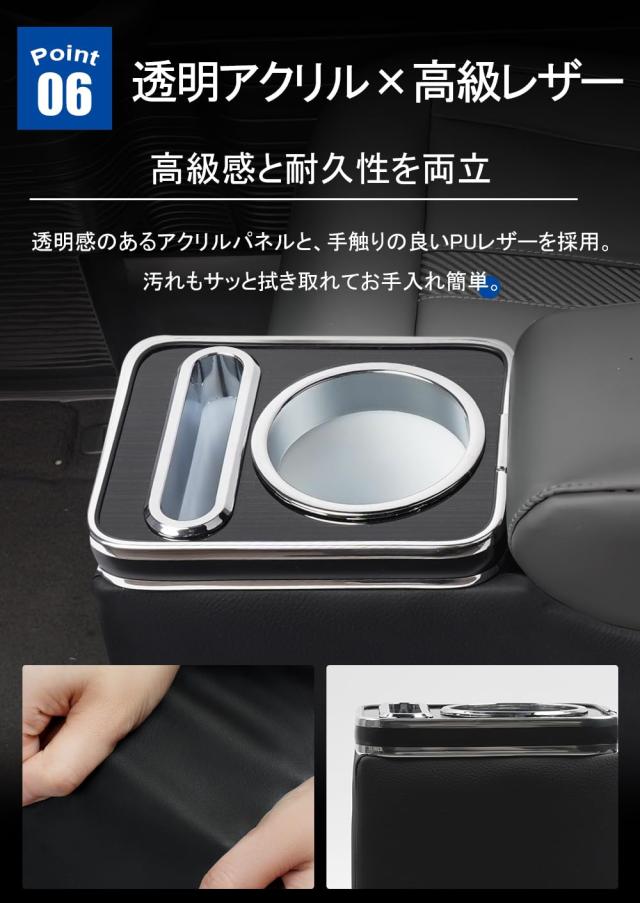 nbox コンソールボックス 7色変換 明るさ調整 大容量収納 新型N-BOX/N-BOX custom JF3 JF4 JF5 JF6専用 アームレスト Type-C ＆ QC3.0急速_6