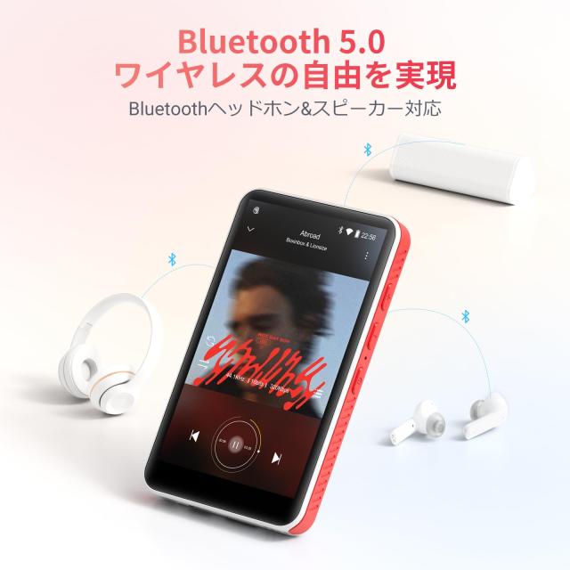 Android13.0 MP3プレーヤー Bluetooth5.0 4インチ 8コア 192GB WiFi 搭載 64GB内蔵 128GBカード付き 音楽検索可能 Mp4 動画再生 1080P 日_3