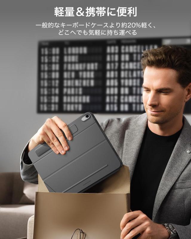 ESR Shift iPad 第11世代(A16, 2025)/第10世代用キーボード付きケース