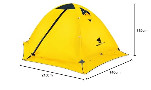 GEERTOP テント 2人用 ソロテント 軽量 4シーズン 二重層 耐水圧5000MM