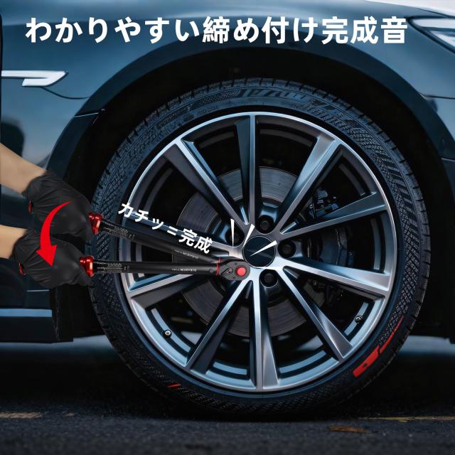 DURAXION 1/2インチ トルクレンチ セット 8点組 レッド トルクレンチ 車 プレセット型 差込角12.7 mm 20-220N.m タイヤ交換 バイク用 自