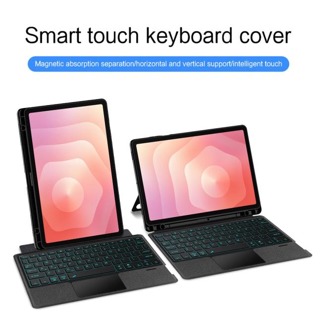 縦置き対応 Galaxy Tab S11 11インチ用の キーボード タッチパッド バックライト付き マグネット式 ケース 分離式 Galaxy Tab S11 対応_1