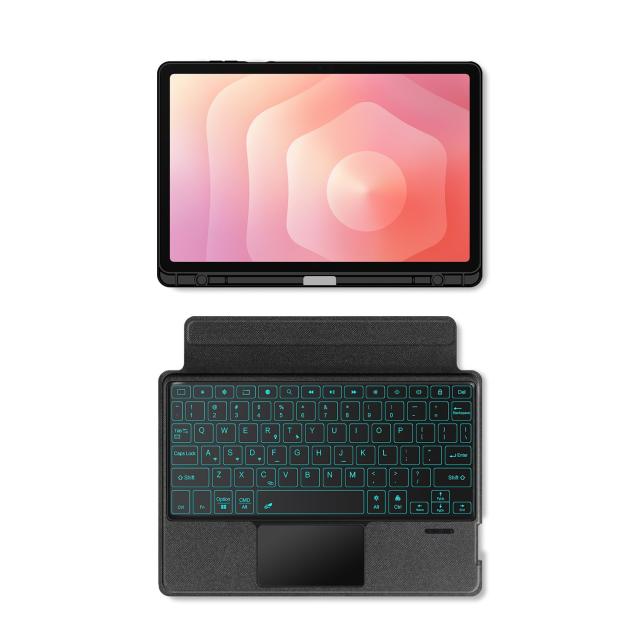 縦置き対応 Galaxy Tab S11 11インチ用の キーボード タッチパッド バックライト付き マグネット式 ケース 分離式 Galaxy Tab S11 対応_2