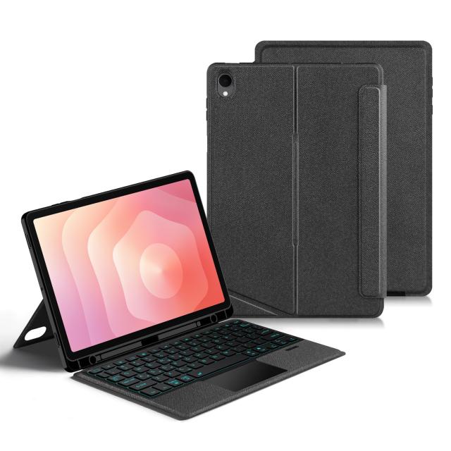 縦置き対応 Galaxy Tab S11 11インチ用の キーボード タッチパッド バックライト付き マグネット式 ケース 分離式 Galaxy Tab S11 対応_4
