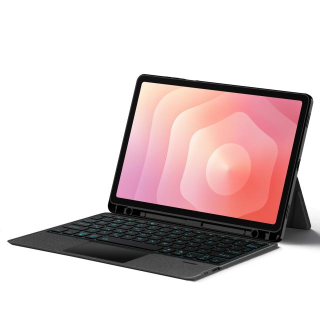 縦置き対応 Galaxy Tab S11 11インチ用の キーボード タッチパッド バックライト付き マグネット式 ケース 分離式 Galaxy Tab S11 対応_5