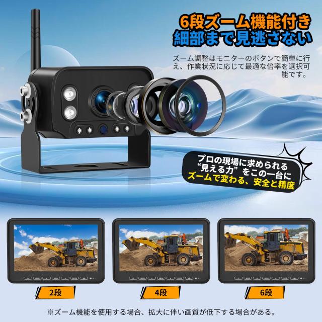 Stihoze 10.1インチ バックモニター ワイヤレスカメラセット Stihoze 10.1インチ ワイヤレスバックカメラモニターセット トラック用