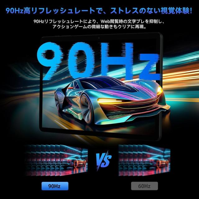 Alphawolf PPad2 Android 15 タブレット 10インチ以上 90Hz高リフレッシュレート 20GB+128GB SIMフリー 4GLTE通信 Helio G99 CPU 8000mAh