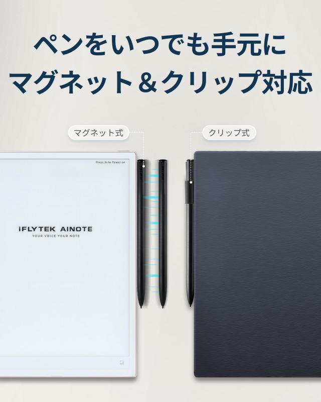 iFLYTEK AINOTE 2 電子ノート用 ケースカバー 10.65インチ対応 PUレザー スリム＆軽量 ペンホルダー付き 耐衝撃・防水・防塵 電子ペーパ_4