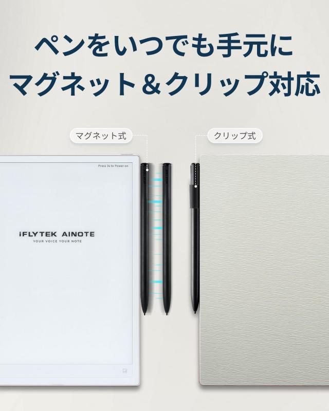 iFLYTEK AINOTE 2 電子ノート用 ケースカバー 10.65インチ対応 PUレザー スリム＆軽量 ペンホルダー付き 耐衝撃・防水・防塵 電子ペーパ_4