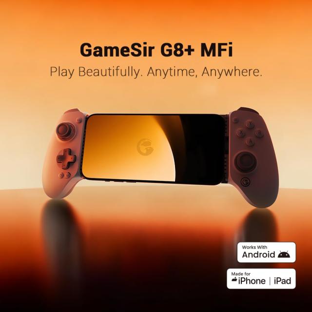 GameSir G8+MFi スマホコントローラー iPhone/iPad mini/Android 対応 スマホ有線コントローラー MFi認証 Type-C 直挿し 伸縮式 125〜215m_1