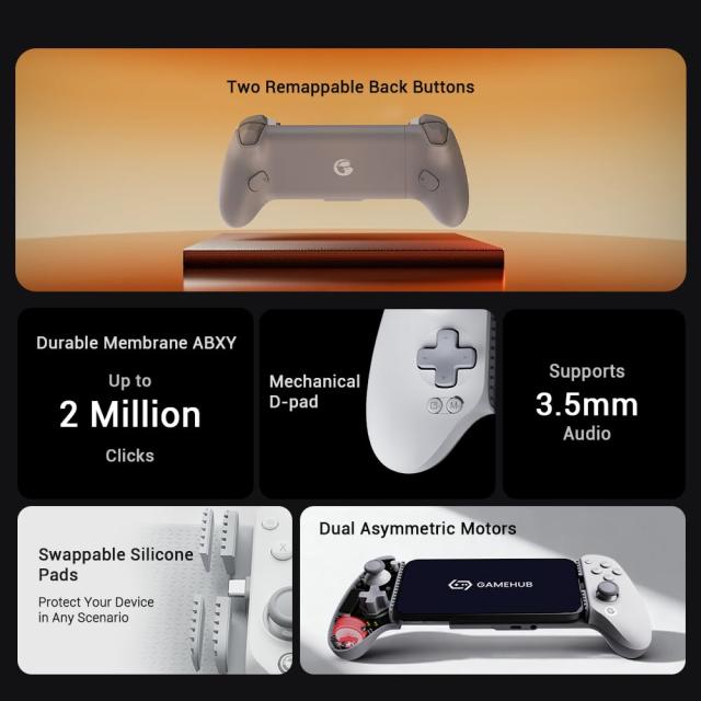 GameSir G8+MFi スマホコントローラー iPhone/iPad mini/Android 対応 スマホ有線コントローラー MFi認証 Type-C 直挿し 伸縮式 125〜215m_8