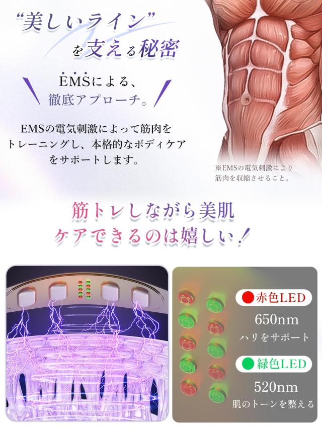 Kiboer EMS腹筋ベルト ジェル不要 16段階調整 5段階温熱 2mm超薄型 S-LL_2
