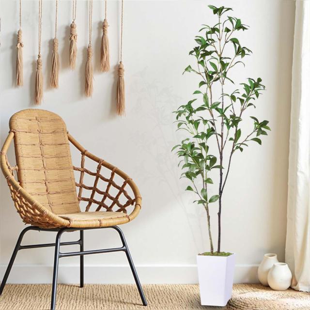 フェイクグリーン 人工観葉植物 観葉樹 造花 アセビ 馬酔木 高さ110cm 鉢植え 植木 光触媒 空気清浄 世話がない 屋内 ホーム 玄関 オフィ