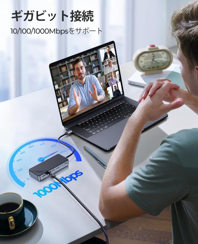 ORICO 8-in-1 USB-C ドッキングステーション M.2 SSD外付けケース OM28PR_6