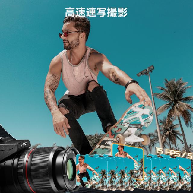 NBD 8K 6400万画素 デジタル一眼レフカメラ【Wi-Fiとアプリ制御】16倍