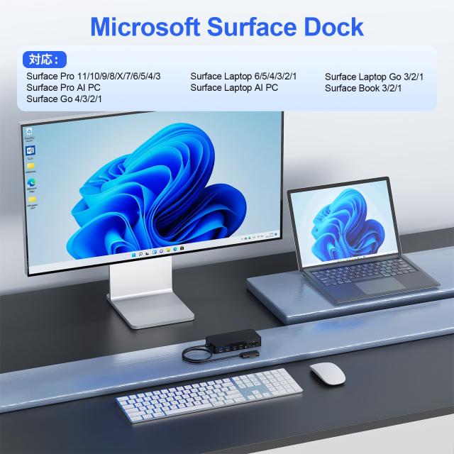 マイクロソフト Surface ドック ドッキングステーション、12-in-1