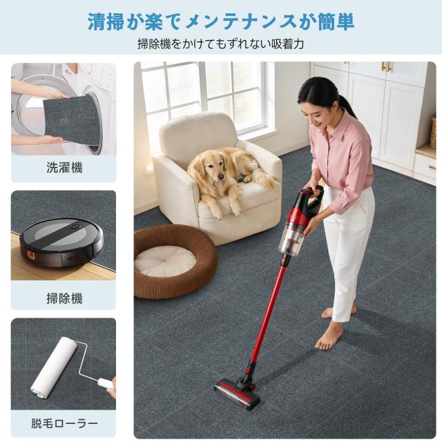 【Amazon.co.jp 限定】Keilymat タイルマット 吸着マット ジョイント 設置簡単 防音シート 子供 ペット保護 フローリング ずれない 洗え_4