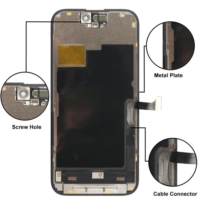 LL TRADER iPhone 15 pro 用 6.1インチ 液晶パネル 画面交換タッチスクリーン デジタイザーアセンブリフレーム 修理キット付き