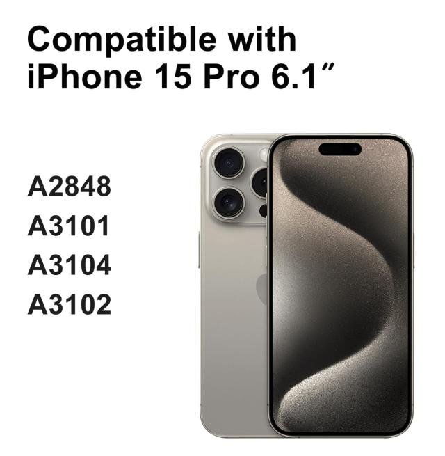 LL TRADER iPhone 15 pro 用 6.1インチ 液晶パネル 画面交換タッチスクリーン デジタイザーアセンブリフレーム 修理キット付き
