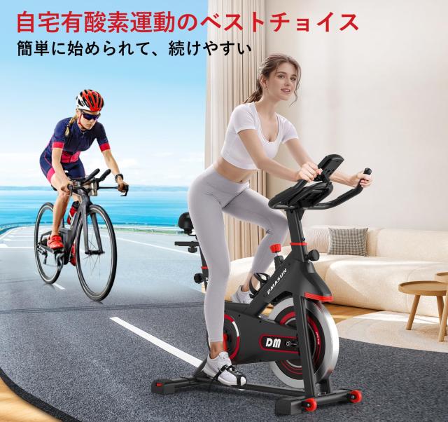 2026アップグレード版】DMASUN エアロバイク 家庭用 静音スピンバイク 