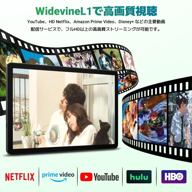 【Android 16 タブレット 11インチ 2026新登場】T50WiFi モデル タブレット 11インチ、90Hz FHD大画面、 24GB+128GB+2TB拡張、WidevineL1_3