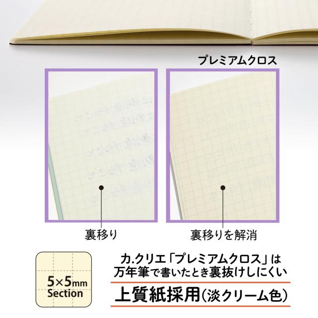 プラス セーラー 万年筆 メモ帳 ノート カ.クリエ プレミアムクロス×プロフェッショナルギアスリム 夢宵限定セット ペン先 14k クリアパ_7