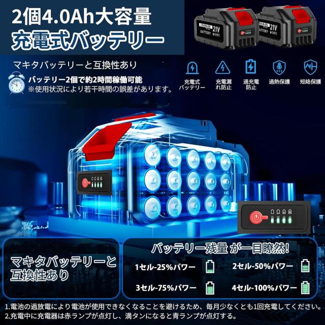【2025年新モデル】たかえだ 電動 チェーンソー 充電式 6インチブラシレス 高枝チェーンソー 電動バサミ 剪定ハサミ セット 4.0Ah大容量_2