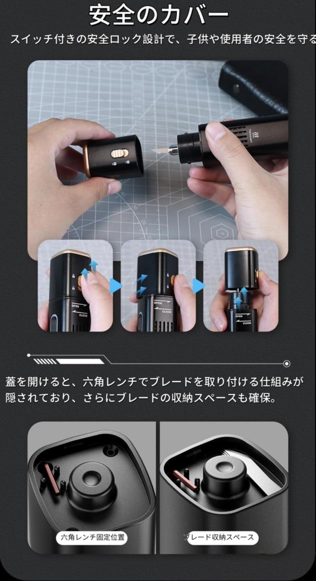 1台多役超音波カッター＆ポリッシャー 切る 磨く 手持ち小型多機能プラスチックカッター 4モードポリッシャー 35W高出力超音波 カッター