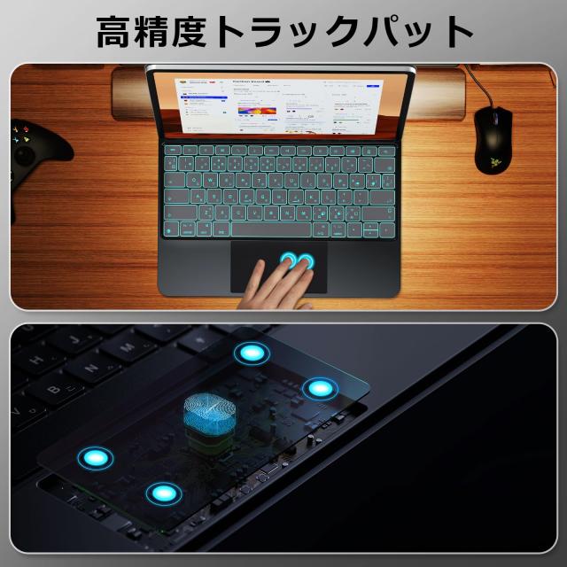 iPadマジックキーボード Foeytaody i-Pad Air 13インチ（2025 M3/2024 M2） i-Pad Pro12.9インチ第3/4/5/6世代対応 日本語配列 トラック