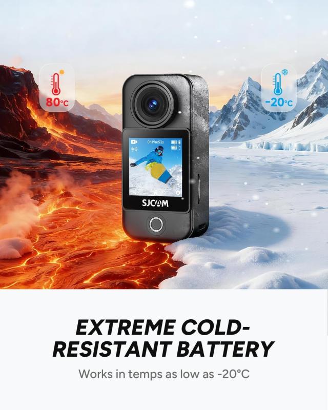 SJCAM C400Pocket 4K Vlogカメラ ホワイト 防水30M POVカメラ_3