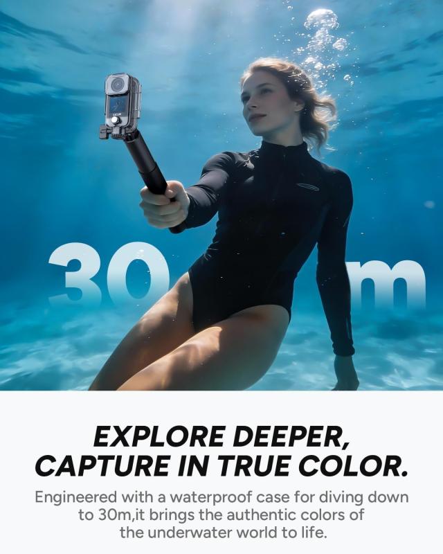 SJCAM C400Pocket 4K Vlogカメラ ホワイト 防水30M POVカメラ_4
