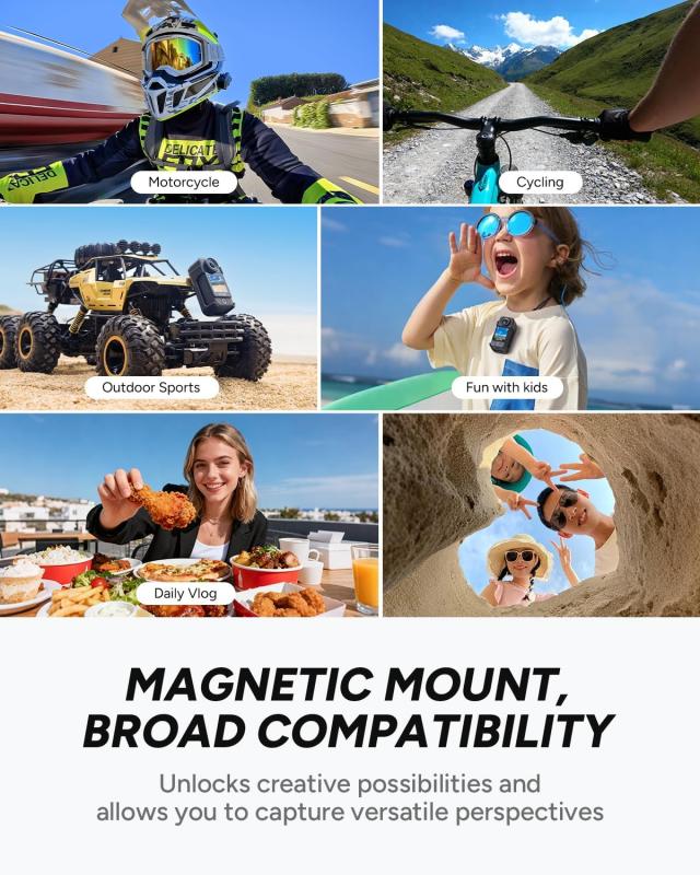 SJCAM C400Pocket 4K Vlogカメラ ホワイト 防水30M POVカメラ_8