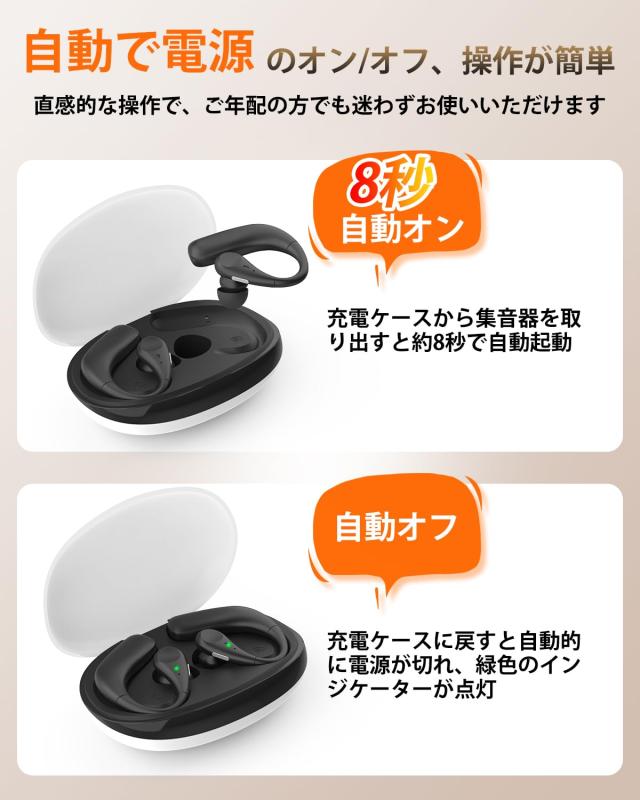 集音器 高齢者 しゅうおんき【2025進化版 雑音を自動識別・低減】