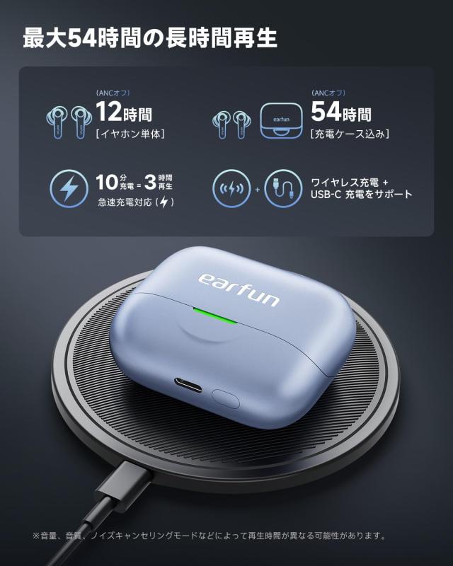 【VGP 2026 金賞・コスパ大賞】EarFun Air Pro 4+ ワイヤレスイヤホン Bluetooth 6.0/ハイブリッド・デュアルドライバー/業界最小クラスB_7