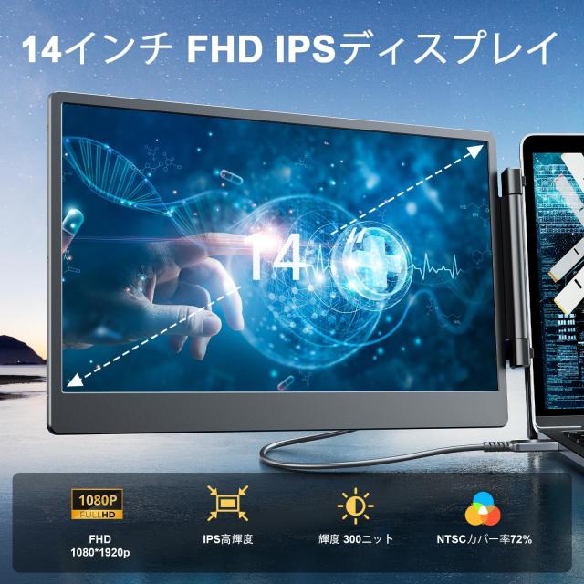 LGGST S3 14インチFHD IPS ポータブルモニター LGGST S3 14インチFHD IPS ポータブルモニター｜トリプルディスプレイ