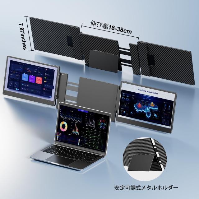 LGGST S3 14インチFHD IPS ポータブルモニター｜トリプルディスプレイ
