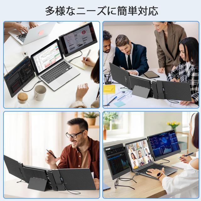 LGGST S3 14インチFHD IPS ポータブルモニター｜トリプルディスプレイ
