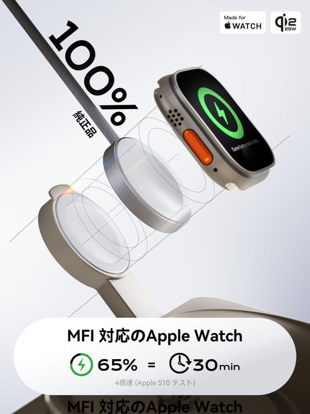 THREEKEY 3-in-1 ワイヤレス充電ステーション｜iPhone 17/16/15/14/13/12・for Apple Watch・AirPods対応｜折りたたみ式高速充電スタンド_1