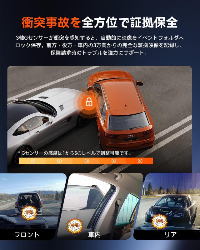 2026革新版」VANTRUE N4S 3カメラ ドライブレコーダー STARVIS 2搭載