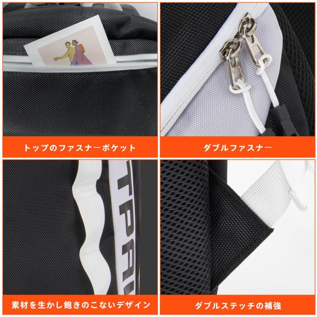 HANANA 野球用 リュック シューズ収納 野球バッグ ヘルメット収納 チームバックパック A4サイズ 15.6インチPC収納可能 大容量 撥水加工_6
