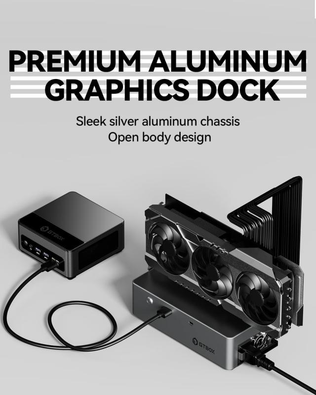 GTBOX G-Dock EGPUドック ドッキングステーション OCulinkポート USB4.0ポート 100W逆給電 800W電源内蔵 外付けGPU グラフィックボード_2