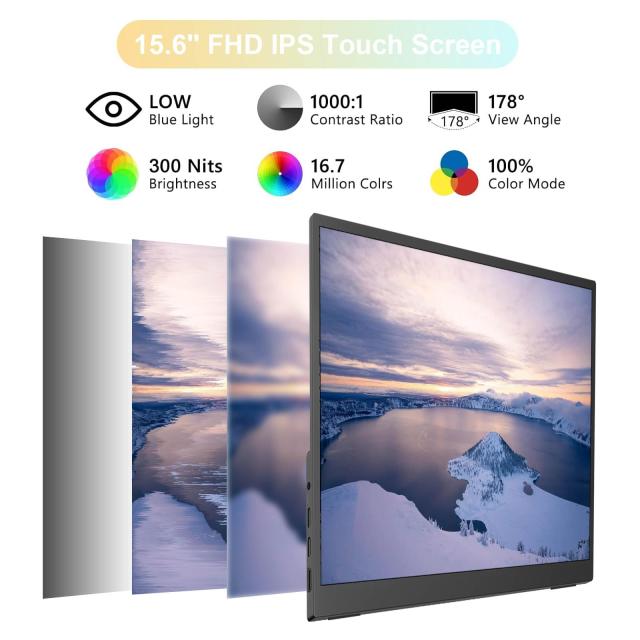 モバイルモニター タッチパネル 15.6インチ (1920*1080) Amazon.co.jp
