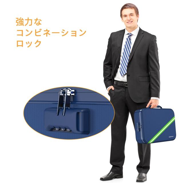 Noiposi 耐火バッグ、2800℃断熱 耐火ケース 36 x27 x10cm 防水・耐火書類ボックス ロック付き 家庭用強力耐火金庫ストレージ ボックス