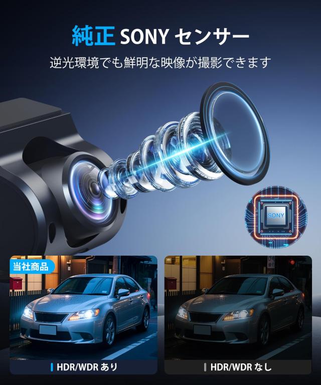 AUTO-VOX 最強 T10 Pro 純正交換 爆光ドライブレコーダー ミラー型