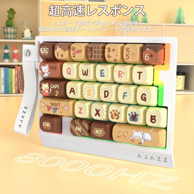 AJAZZ AK029 片手ゲーミングキーボード メカニカルキーボード ラピッドトリガー対応 29キー配列 磁軸対応 8000Hzポーリングレート0.01mm_3