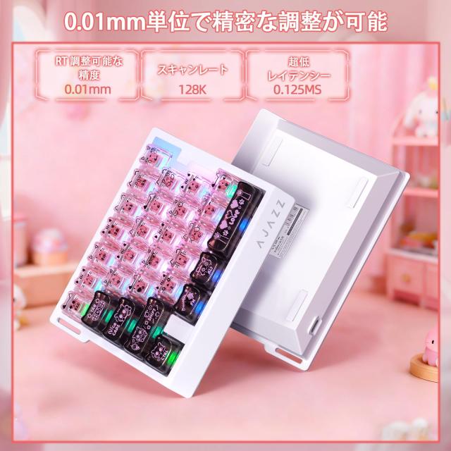 AJAZZ AK029 片手ゲーミングキーボード メカニカルキーボード ラピッドトリガー対応 29キー配列 磁軸対応 8000Hzポーリングレート0.01mm_2