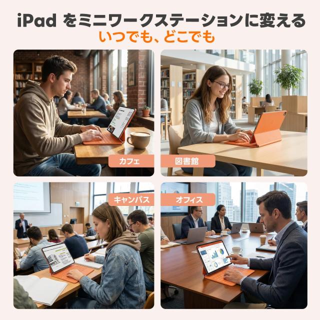 iPad Pro 11 インチ M5 2025 ＆ M4 2024 モデル用 磁気キーボードケース 軽量JIS日本語配列〜磁気装着・マルチジェスチャートラックパッド_4