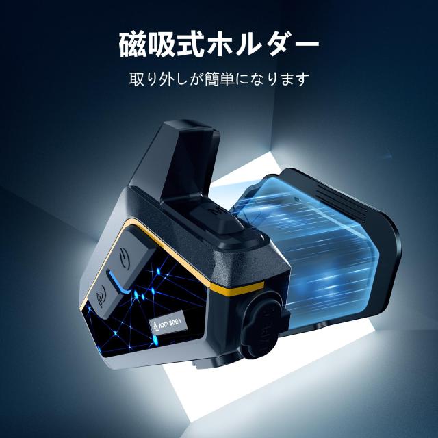 バイク インカム GX12 PRO Bluetooth5.3 12人同時通話 2000M通信距離の