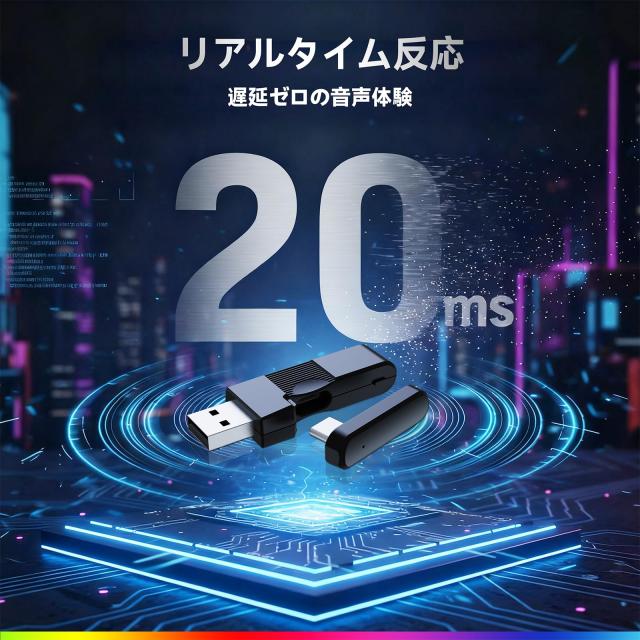 ゲーミングヘッドセット ワイヤレス ゲーミングヘッドホン PS5 ヘッドセット ｜Bluetooth 5.3 / 2.4GHz USB/Type-C/有線接続｜7.1chサラ_3