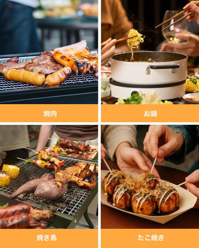 卓上レンジフード おうち焼肉の煙対策に 卓上換気扇 パワーのある吸引力 におい・油・煙・湯気がとれる 切れ替える3段階風量 活性炭フィ_6